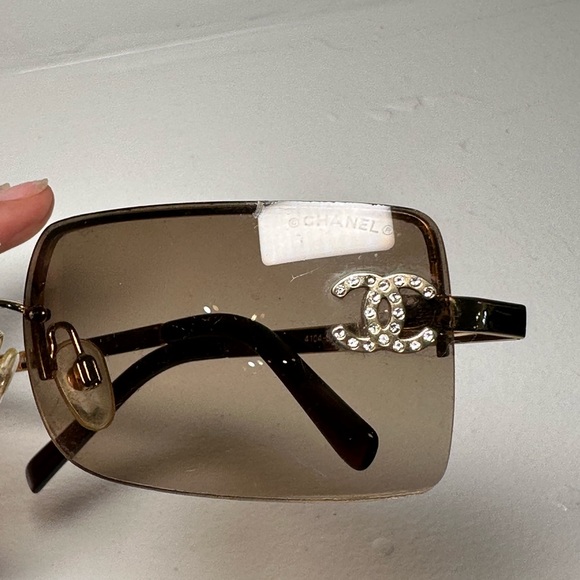 CHANEL 4104-B rhinestone cc SUNGLASSES - Picture 2 of 8